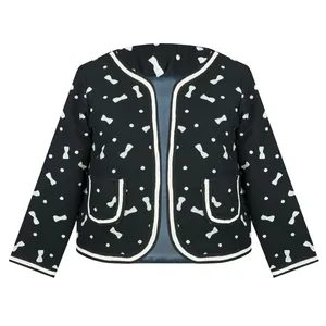 کت زنانه مدل فوتر پاپیونی کد AK1406