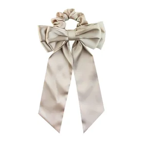 کش مو زنانه مدل ساتن مدل پاپیون دوبل آویز بلند کد 921