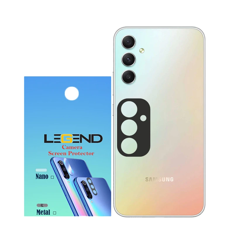 محافظ لنز دوربین لجند مدل فلزی مناسب برای گوشی موبایل سامسونگ Galaxy A34