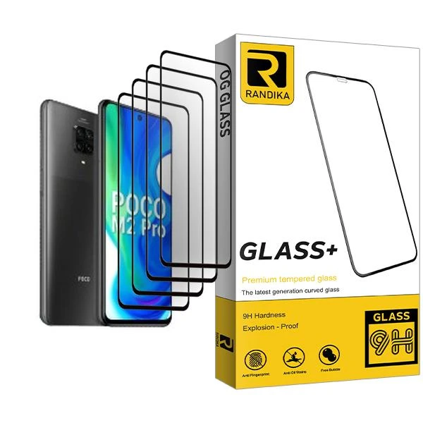 محافظ صفحه نمایش راندیکا مدل Randika Glass MIX004 مناسب برای گوشی موبایل شیائومی Poco M2 Pro بسته چهار عددی
