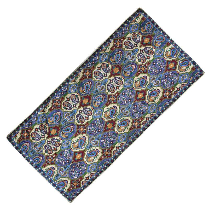 رومیزی ترمه ابریشمی مدل شهداد کد BG90