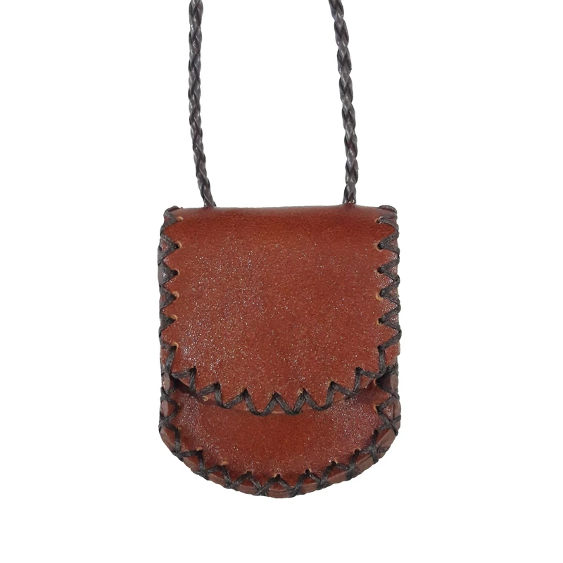 گردنبند مدل کیف چرم بزال 