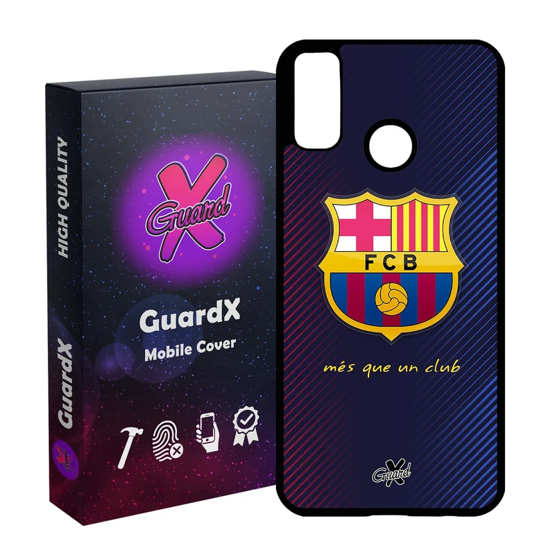کاور گارد ایکس طرح Barcelona مدل Glass10058 مناسب برای گوشی موبایل هوآوی Y8s