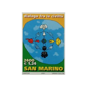 تمبر یادگاری مدل تمدن‌ها سن مارینو