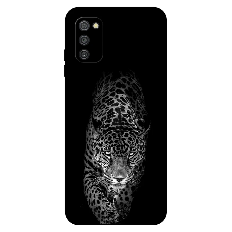  کاور مگافون طرح پلنگ مدل 1879 مناسب برای گوشی موبایل سامسونگ Galaxy A03S   