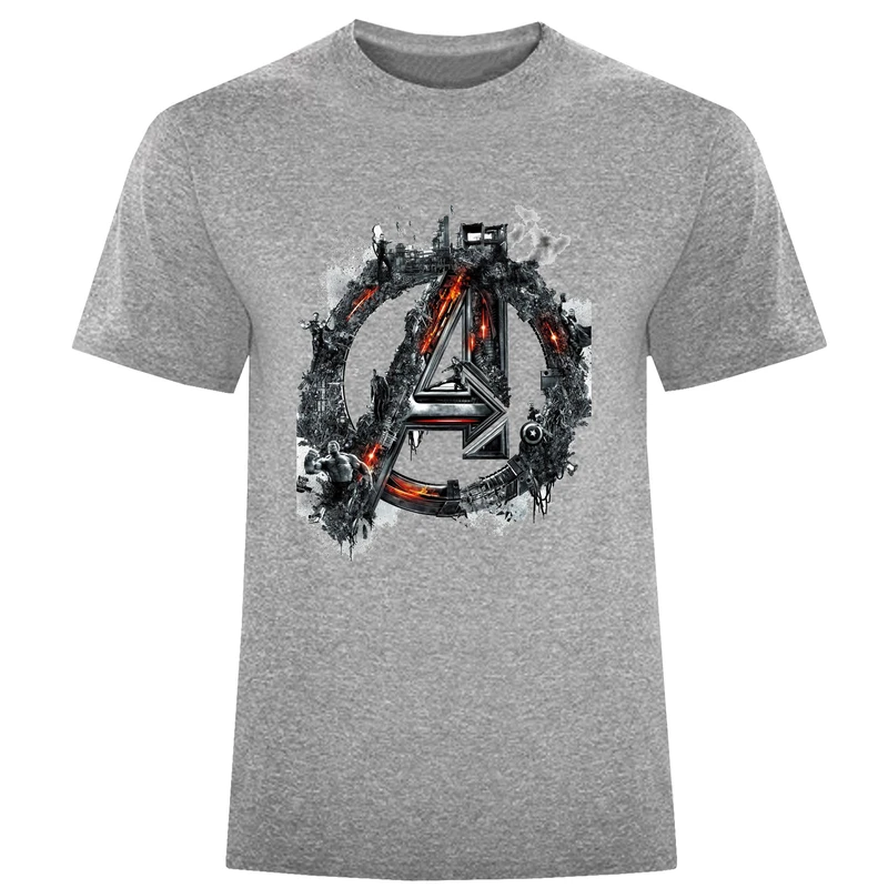 تیشرت آستین کوتاه مردانه طرح انتقام جویان کد W11