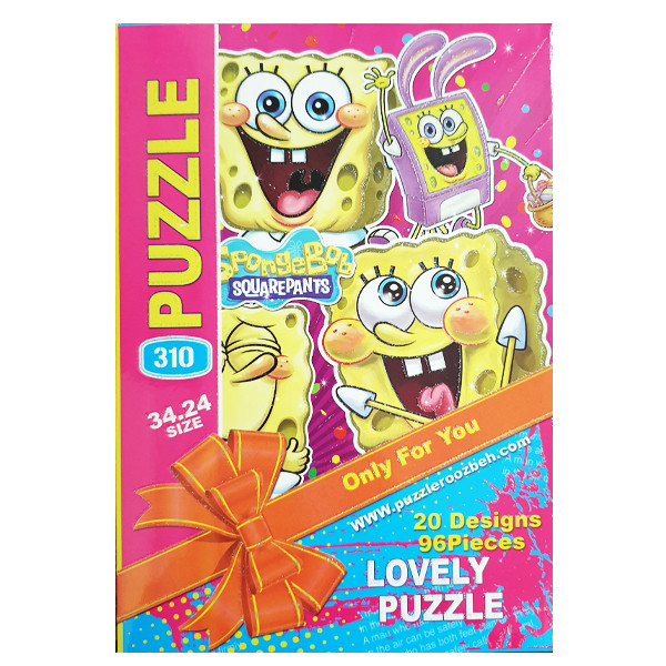 پازل 96 تکه طرح باب اسفنجی کد 123