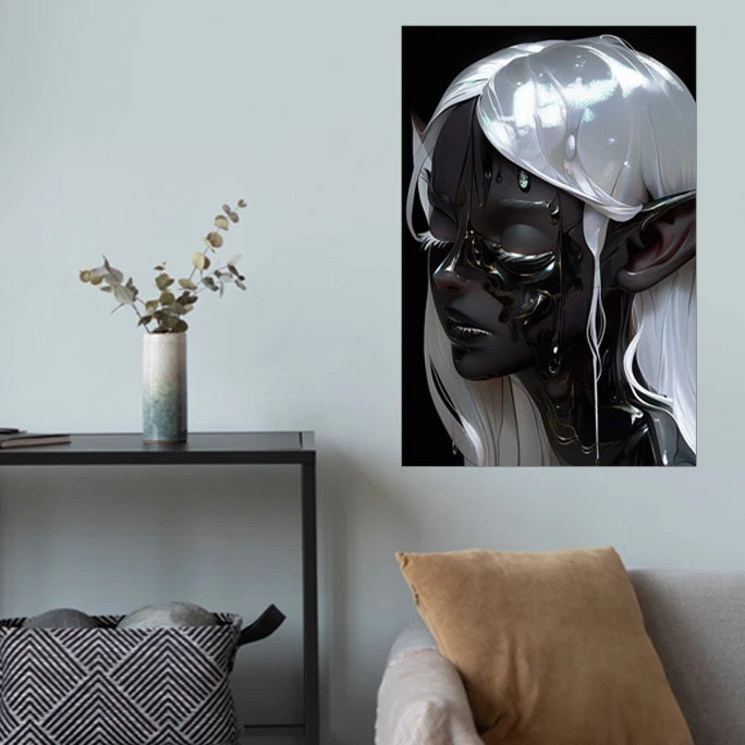 پوستر گوفی مدل والپیپر پری سینمایی ارباب حلقه ها طرح Dark Elf Lord of The Rings کد BW74