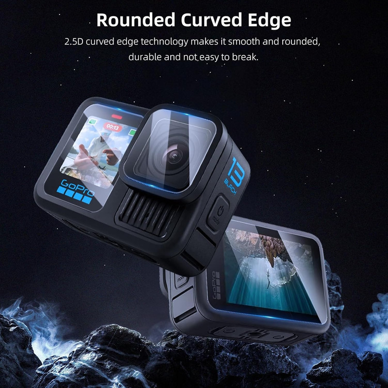 محافظ صفحه نمایش شیشه ای بادیگارد مدل GL مناسب برای دوربین گوپرو GoPro Hero 9 / 10 / 11 / 12 / 13