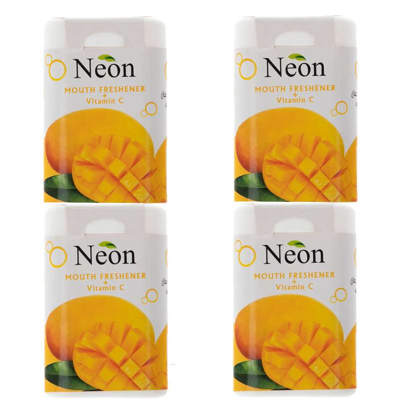 قرص خوشبوکننده دهان با طعم آناناس نئون بسته 4 عددی