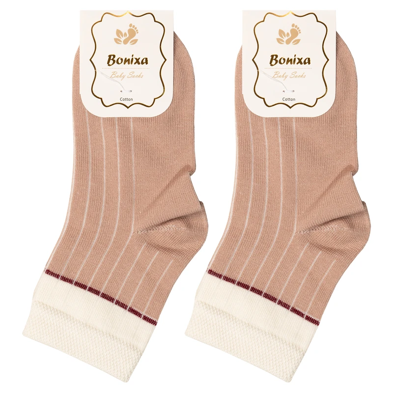 جوراب ساق بلند بچگانه بونیکسا مدل BX38-5 بسته 2 عددی