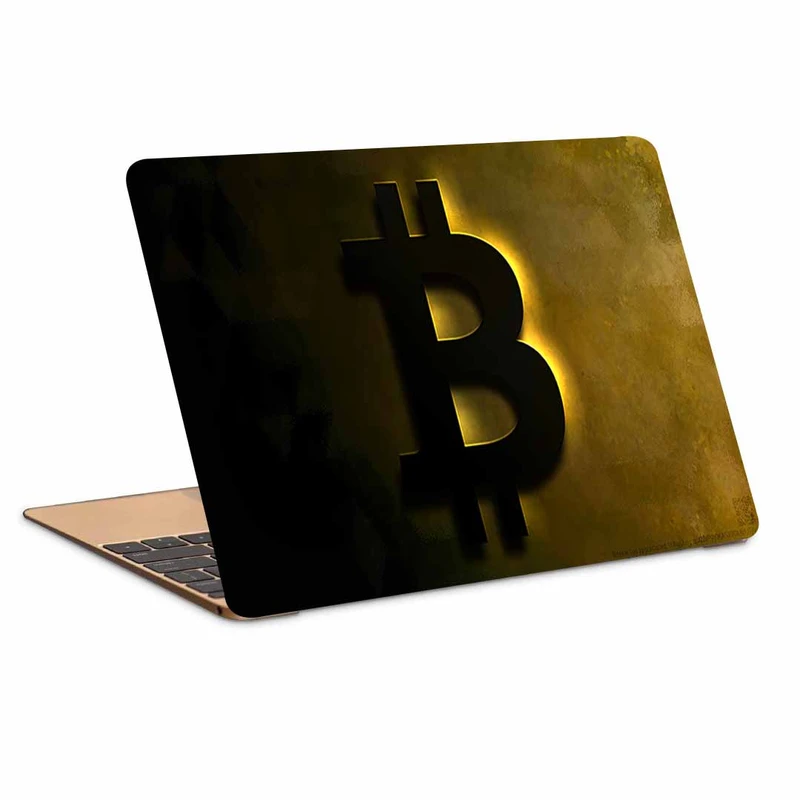 استیکر لپ تاپ طرح bitcoin کد p-1039 مناسب برای لپ تاپ 15.6 اینچ