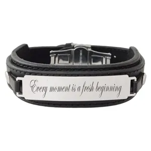 دستبند مردانه ترمه ۱ طرح every moment کد Sam 271
