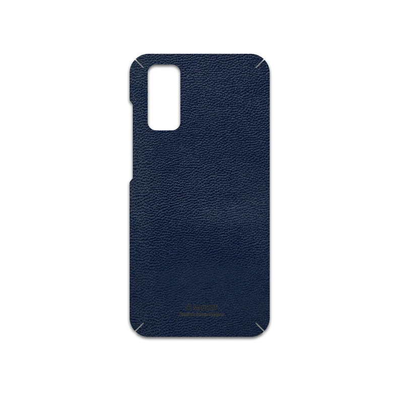 برچسب پوششی ماهوت مدل Deep-Blue-Leather مناسب برای گوشی موبایل سامسونگ Galaxy S20