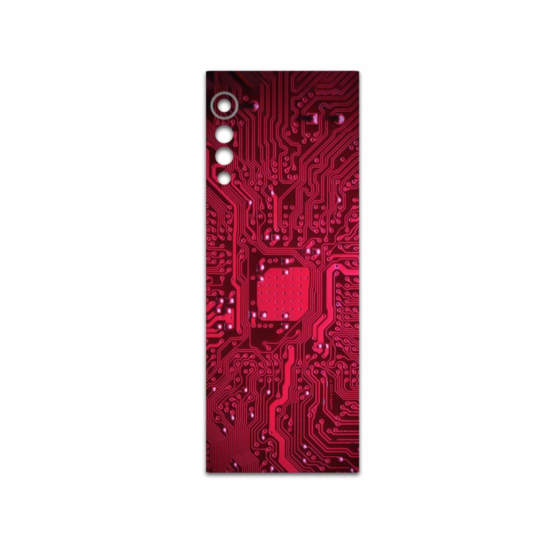 برچسب پوششی ماهوت مدل Red-Printed-Circuit-Board مناسب برای گوشی موبایل ال جی Velvet 5G