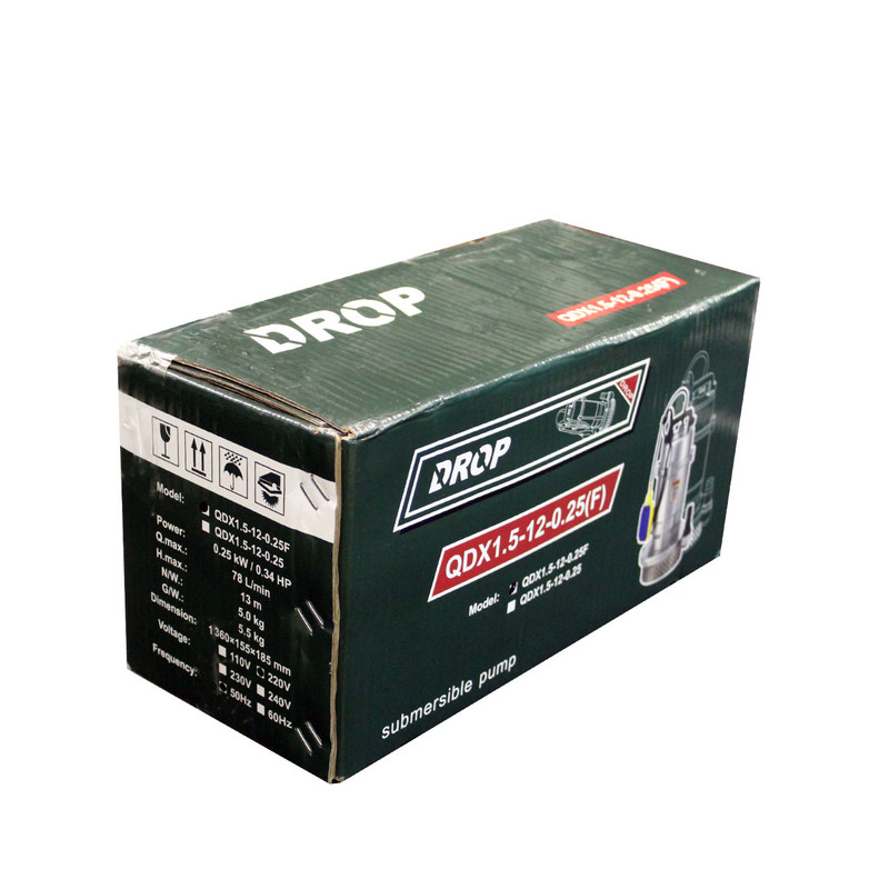 پمپ کف کش دراپ مدل QDX 1.5-12-0.25F