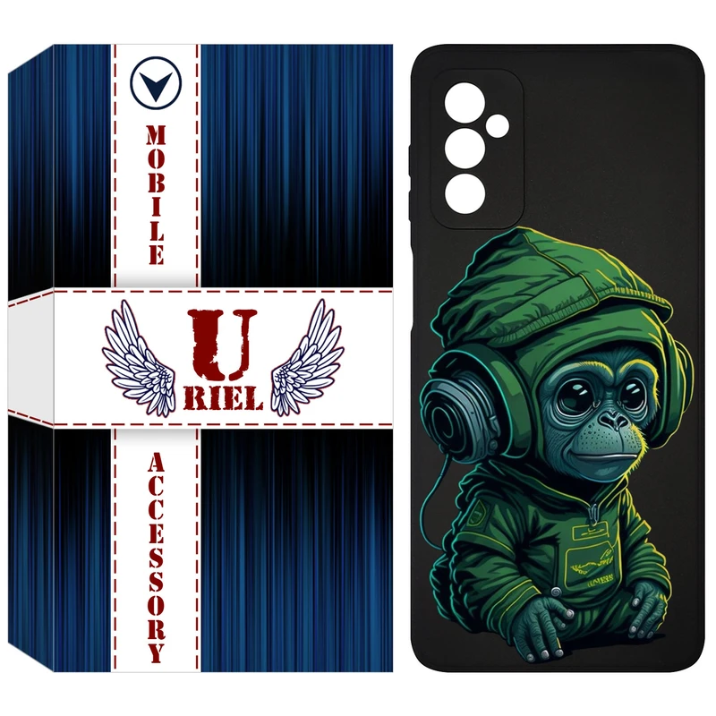 کاور یوریل مدل KSH کد 45 طرح میمون سبز مناسب برای گوشی موبایل سامسونگ Galaxy F13 4G / M13 4G / M23
