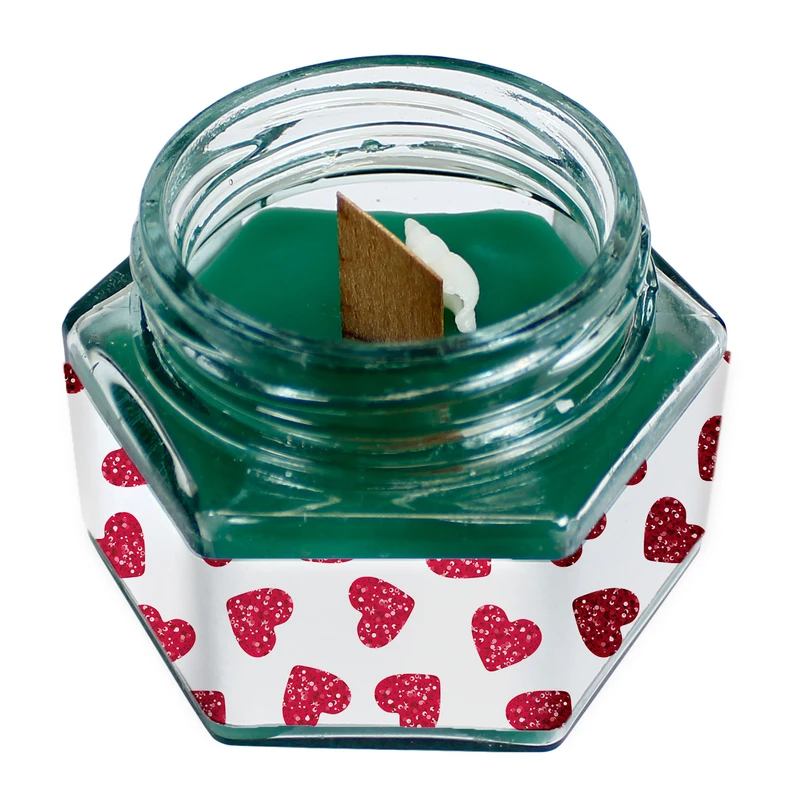 شمع لیوانی طرح Love مدل C265