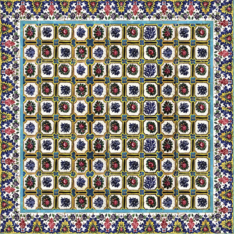 رومیزی مدل مخمل RM0056 سایز 95x95 سانتی‌متر