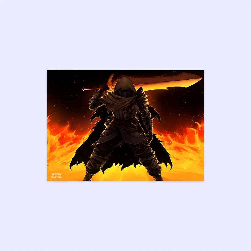 پوستر هومرو مدل فلزی طرح بازی دارک سولز کد PS310
