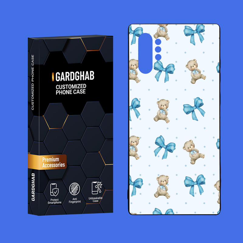 کاور گارد قاب مدل دور ژله ای پشت گلس فانتزی مناسب برای گوشی موبایل سامسونگ Galaxy Note 10 Plus