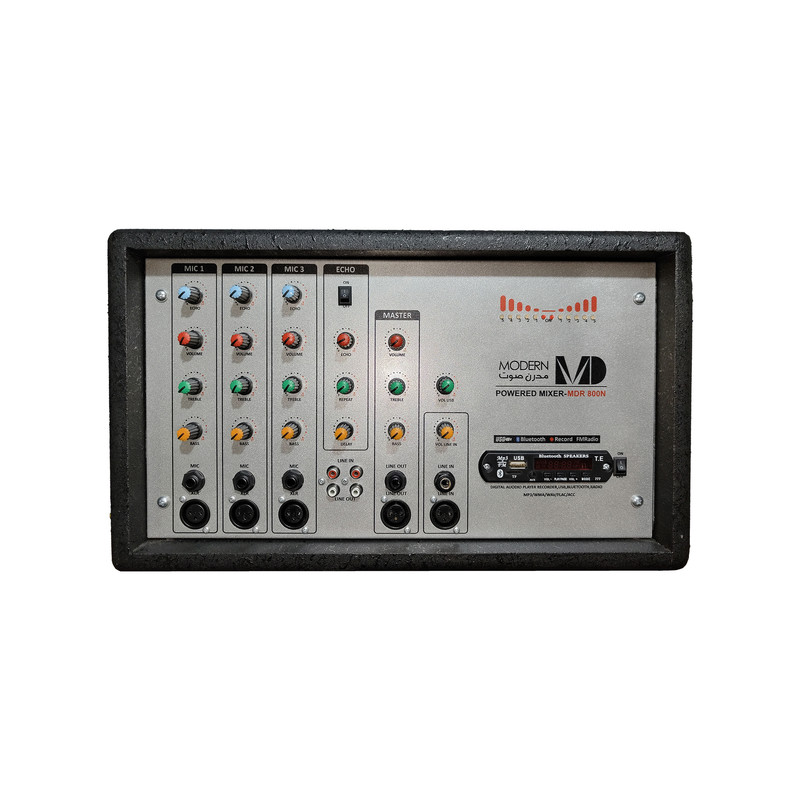 اکو آمپلی فایر پاور میکسر ام دی مدل MD-MDR800N