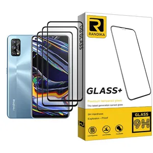 Randika Glass MIX003 Screen Protector For Realme 7 Pro Pack Of 3