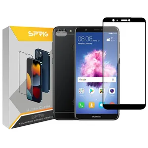 محافظ لنز دوربین اسپریگ مدل SH-FU مناسب برای گوشی موبایل هوآوی P smart به همراه محافظ صفحه نمایش