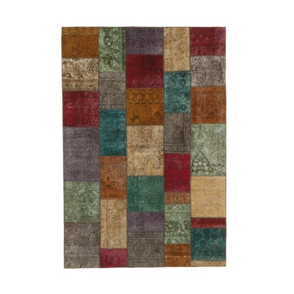 کلاژ فرش دستبافت چهار متری مدل تکه دوزی کد 541011 کلاژ فرش دستبافت چهار متری مدل تکه دوزی کد 541011