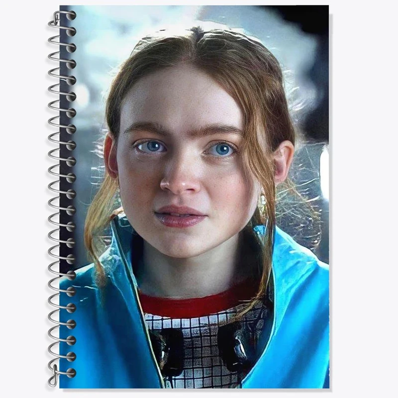 دفتر زبان 50 برگ خندالو مدل سه خط طرح مکس سریال استرنجر تینگز Stranger Things کد 19327