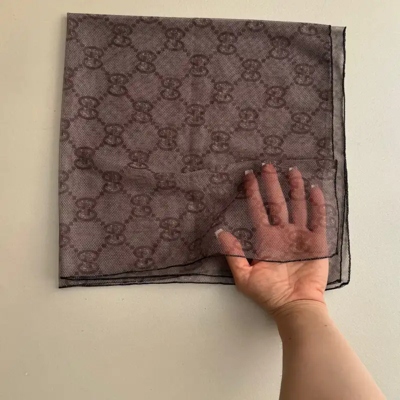 روسری زنانه مدل مینی توری پوست ماری زنجیری کد 1