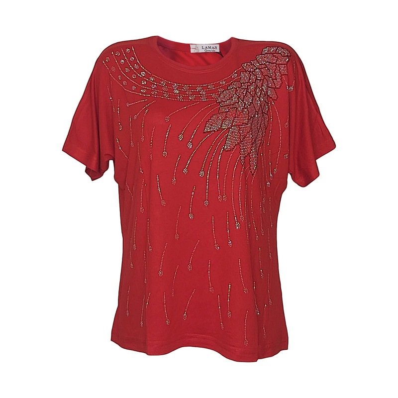 بلوز آستین کوتاه زنانه مدل 54520