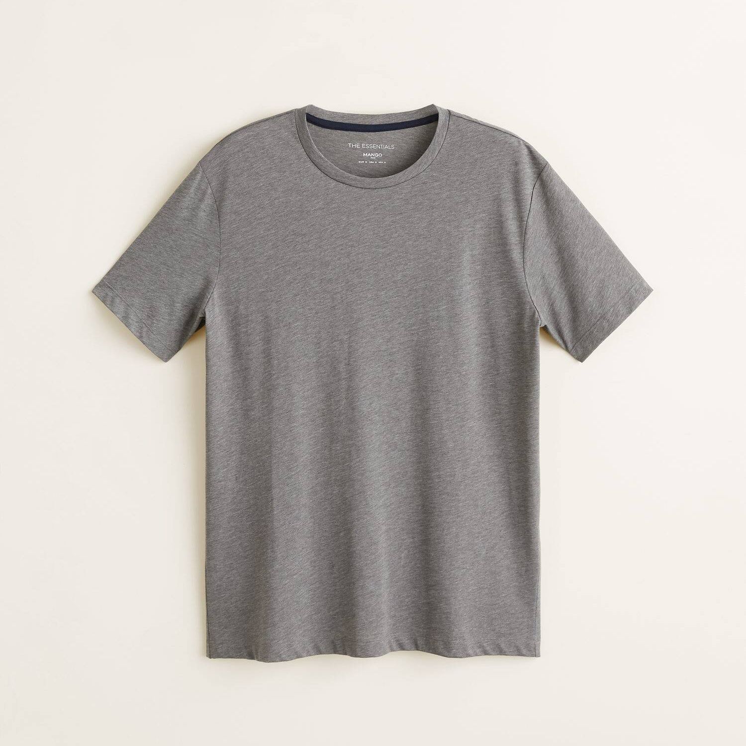 تی شرت آستین کوتاه مردانه مانگو مدل GR455CHE -  - 2