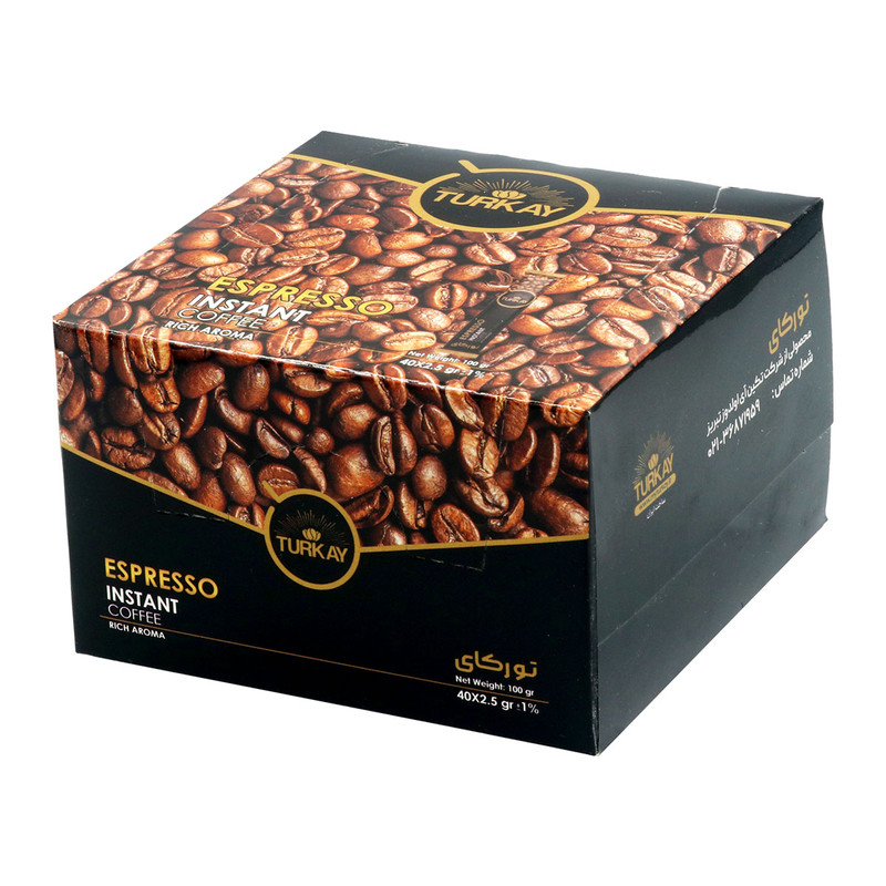 اسپرسو فوری تورکای - 2.5 گرم بسته 40 عددی