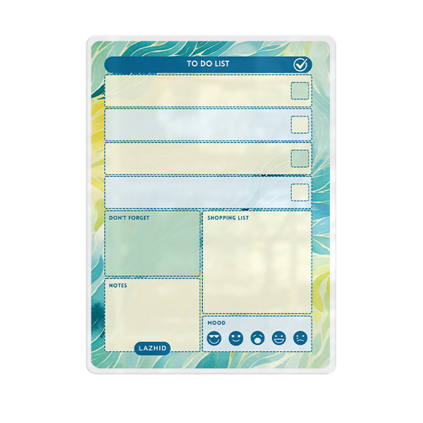 تخته وایت برد لاژید مدل پلنر کد TO-DO-LIST سایز 20*30 سانتی متر