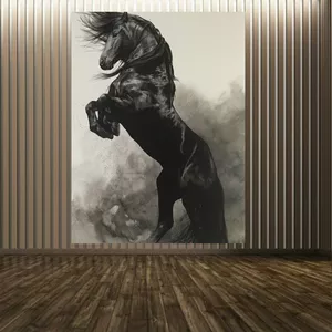  پوستر دیواری طرح اسب سیاه کد SPD1497