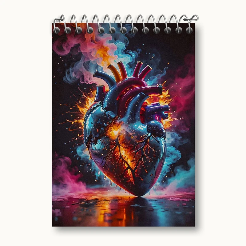 دفتر یادداشت 50 برگ خندالو مدل قلب کد N1681