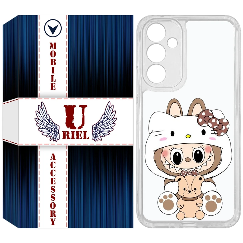 کاور یوریل مدل Clear کد 124 طرح لبوبو Labubu مناسب برای گوشی موبایل سامسونگ Galaxy A54