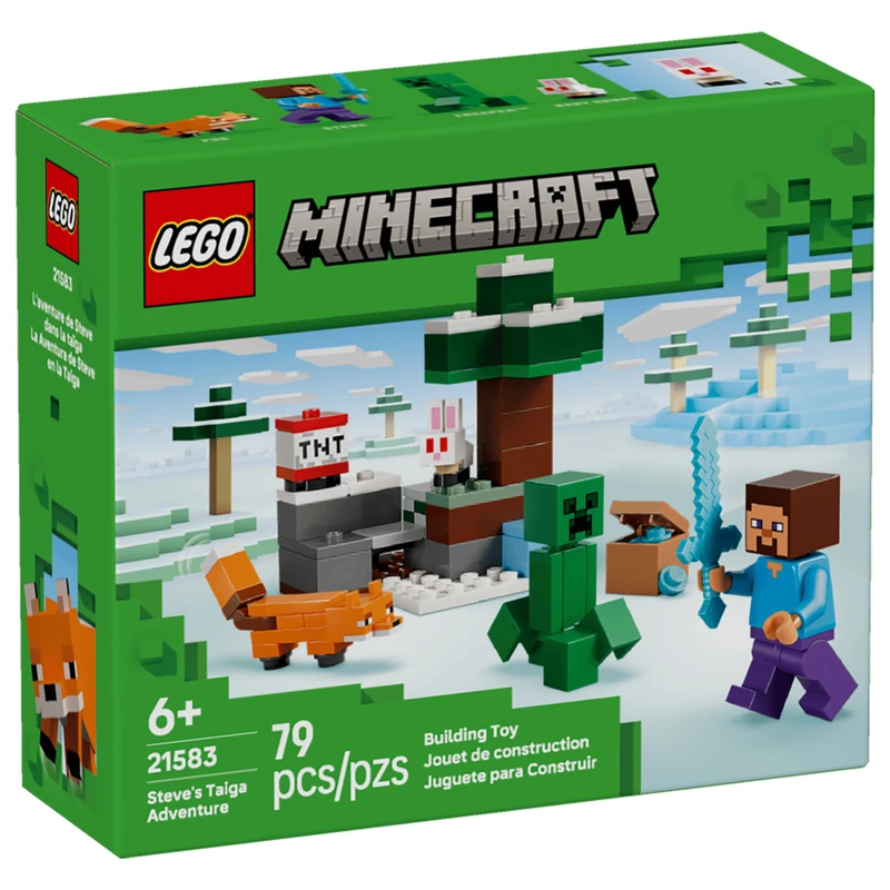 لگو ۷۹ تکه سری ماینکرفت مدل Steve's Taiga Adventure کد 21583