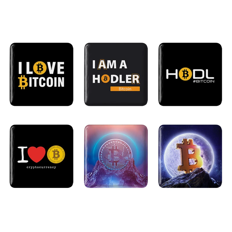 مگنت خندالو مدل ارز دیجیتال بیت کوین Bitcoin کد 409B مجموعه 6 عددی