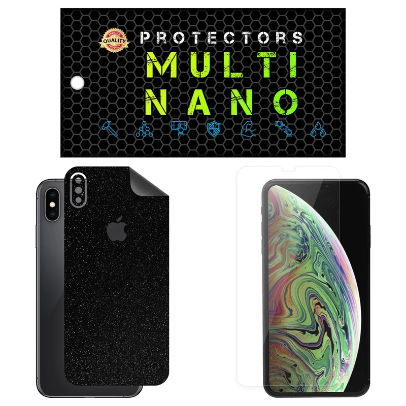 محافظ صفحه نمایش مولتی نانو مدل X-SFG مناسب برای گوشی موبایل اپل iPhone 10S Max به همراه برچسب پوششی