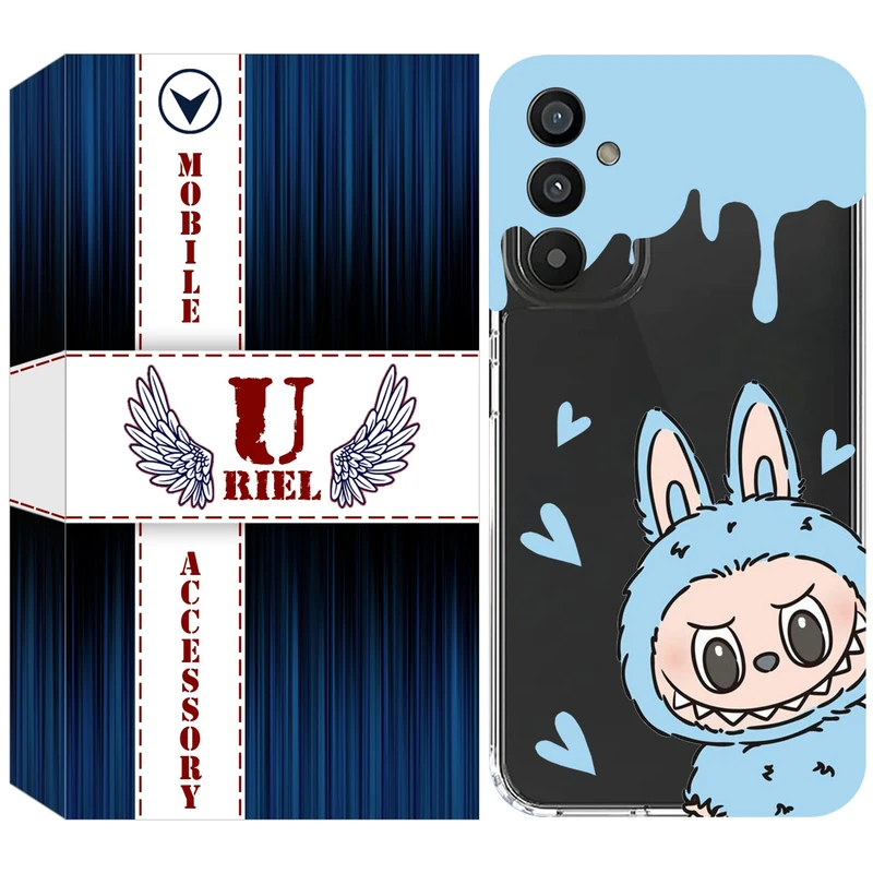 کاور یوریل قاب مدل Clear کد 131 طرح لبوبو مناسب برای گوشی موبایل سامسونگ Galaxy A35 / A55