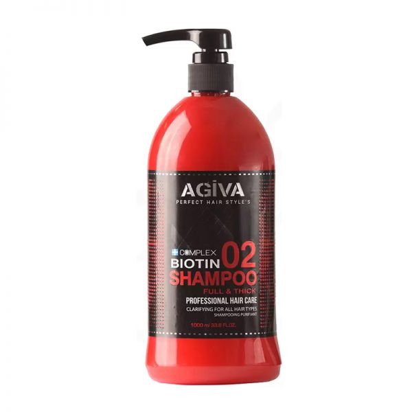 شامپو مو آگیوا مدل Biotin 02 حجم ۱۰۰۰ میلی لیتر 