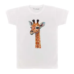 تی شرت بچگانه پرمانه طرح زرافه بامزه کد pmt.5671