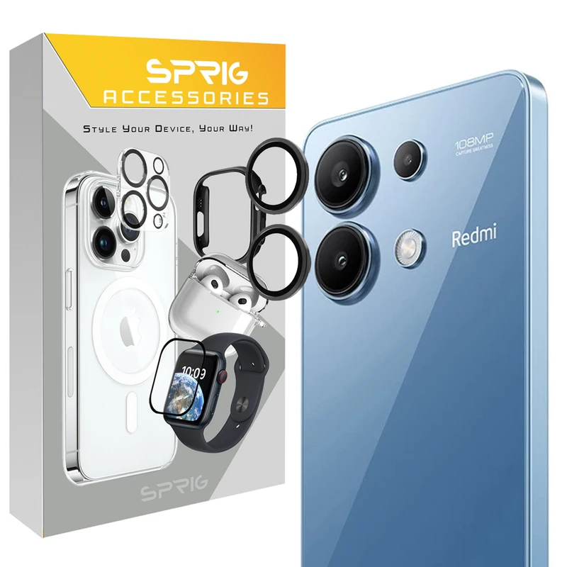 محافظ لنز دوربین رینگی اسپریگ مدل Ring Metal مناسب برای گوشی موبایل شیائومی Redmi Note 13 4G