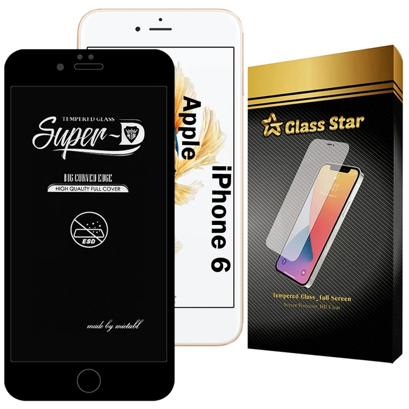 محافظ صفحه نمایش گلس استار مدل SUPERDNS مناسب برای گوشی موبایل اپل iPhone 6