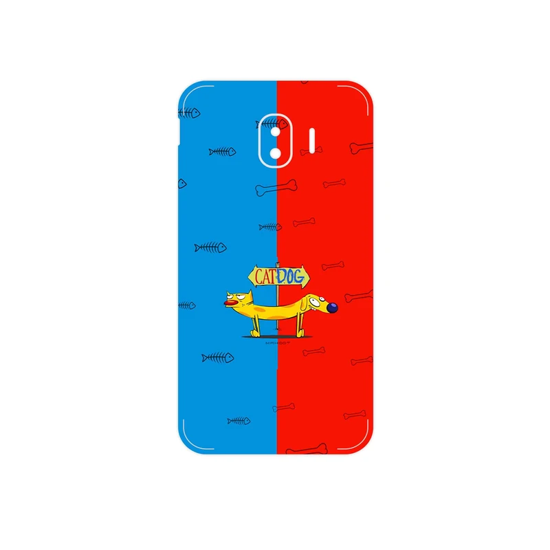 برچسب پوششی ماهوت مدل CatDog مناسب برای گوشی موبایل سامسونگ Galaxy J2 Pro 2018
