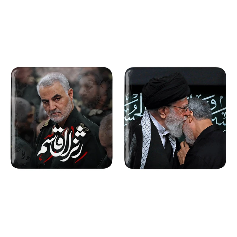 مگنت خندالو مدل سردار قاسم سلیمانی کد 26072597 مجموعه 2 عددی