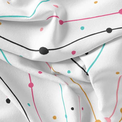   پارچه ملحفه پارچه باما مدل مخمل طرح  خط رنگی کد 5011462