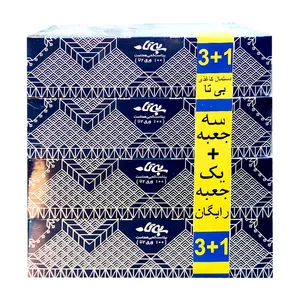دستمال کاغذی 100 برگ بی تا مدل BIT_NAGHabi-03 بسته 4 عددی